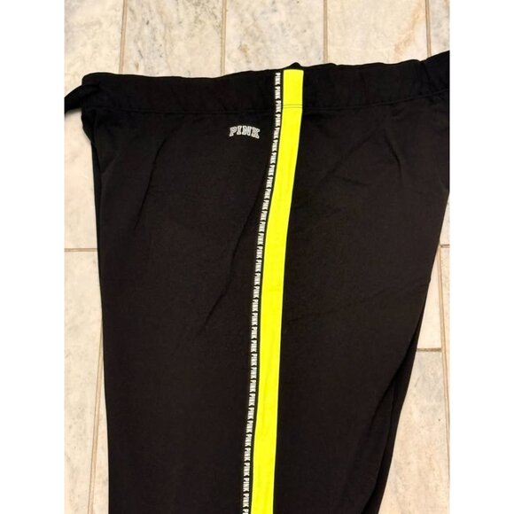 NEW PINK Victoria's Secret women's large black ULTIMATE jogger sweatpants - Picture 6 of 7